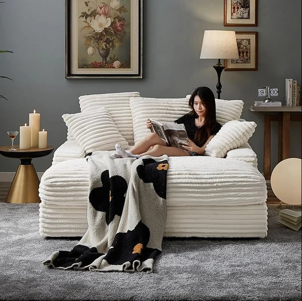 DreamLounge® XL – Selbstaufblasendes Sofa aus Wildleder