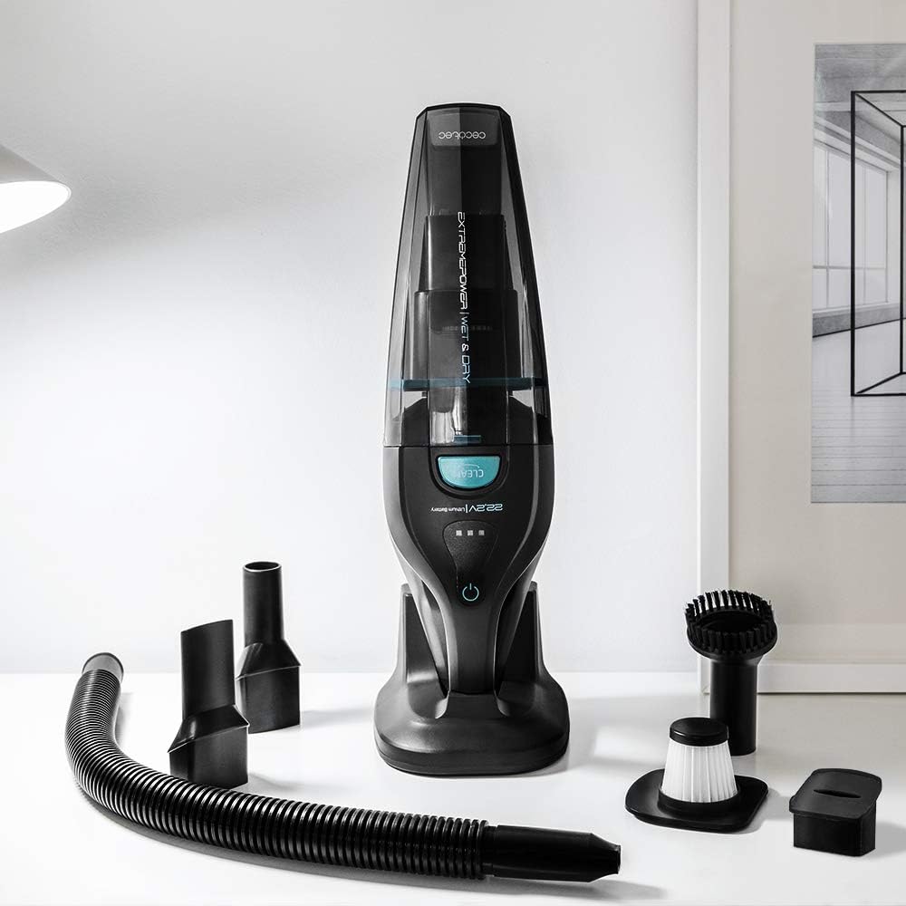 Aspirateur à Main – Puissance Cyclonique & Batterie Longue Durée (Nettoyage Sec & Humide)