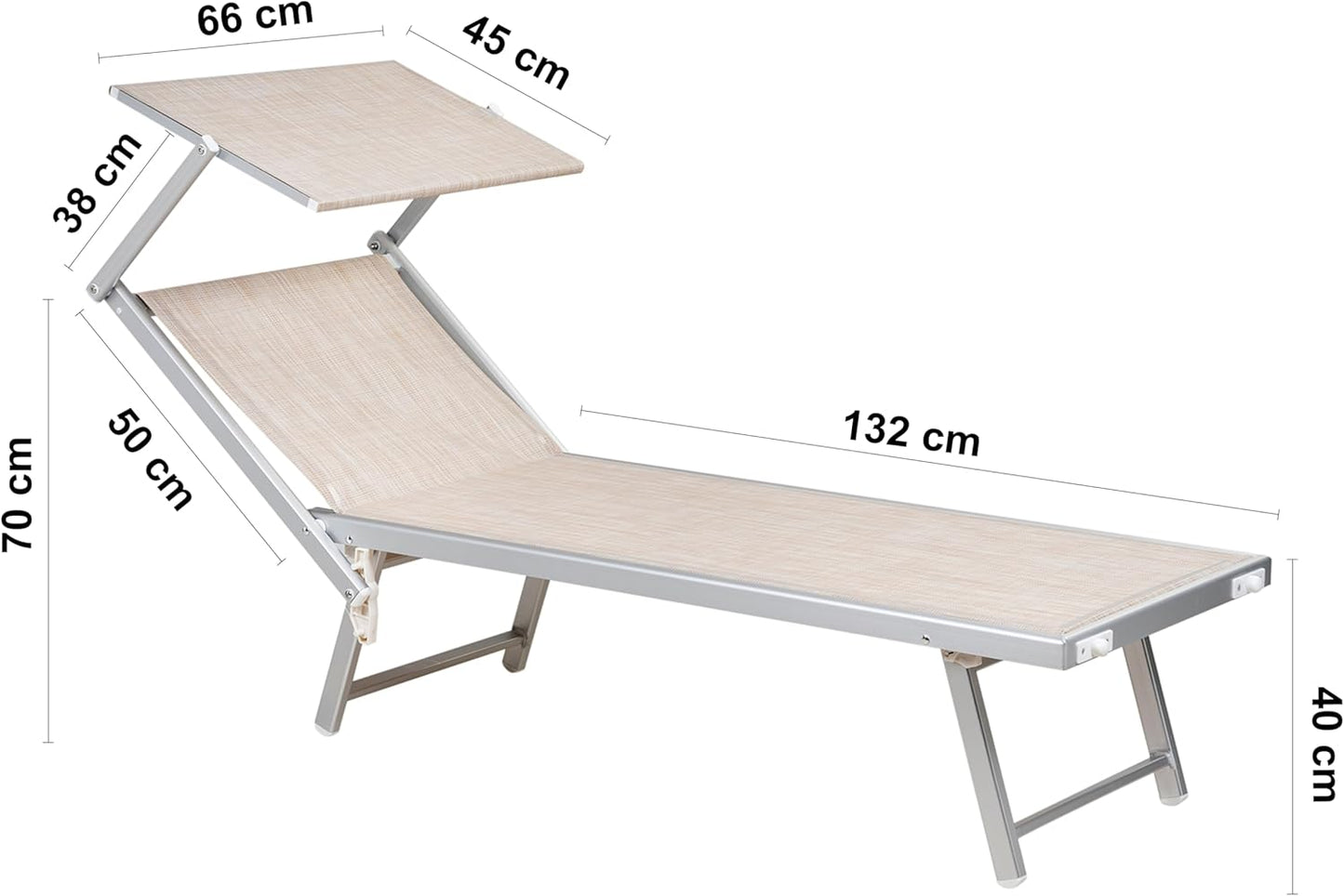 Professionelle Sonnenliege