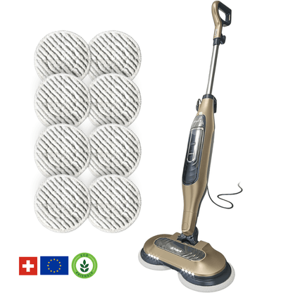Shark® Dampf- & Scheuermopp – All-in-One mit LED, XL-Tank & 8 Pads