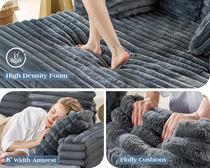 DreamLounge® XL – Selbstaufblasendes Sofa aus Wildleder