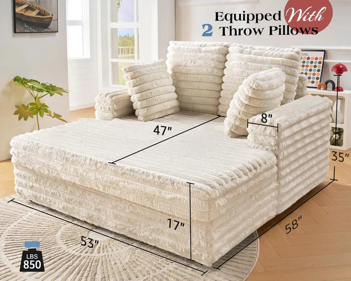 DreamLounge® XL – Selbstaufblasendes Sofa aus Wildleder