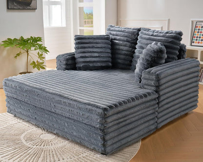 DreamLounge® XL – Selbstaufblasendes Sofa aus Wildleder