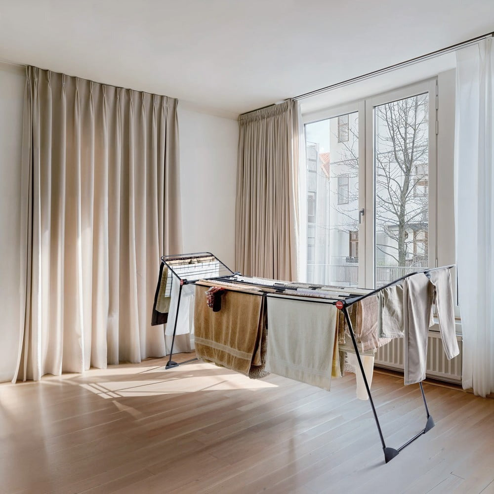 Vileda Infinity Flex® Wäscheständer für den Innenbereich, XXL-Leinen über 2 Meter, Stabil und Robust, Praktischer Transport