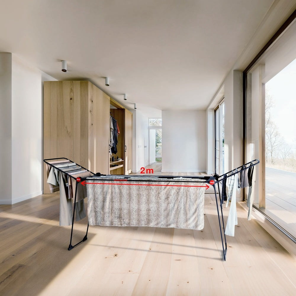 Vileda Infinity Flex® Wäscheständer für den Innenbereich, XXL-Leinen über 2 Meter, Stabil und Robust, Praktischer Transport