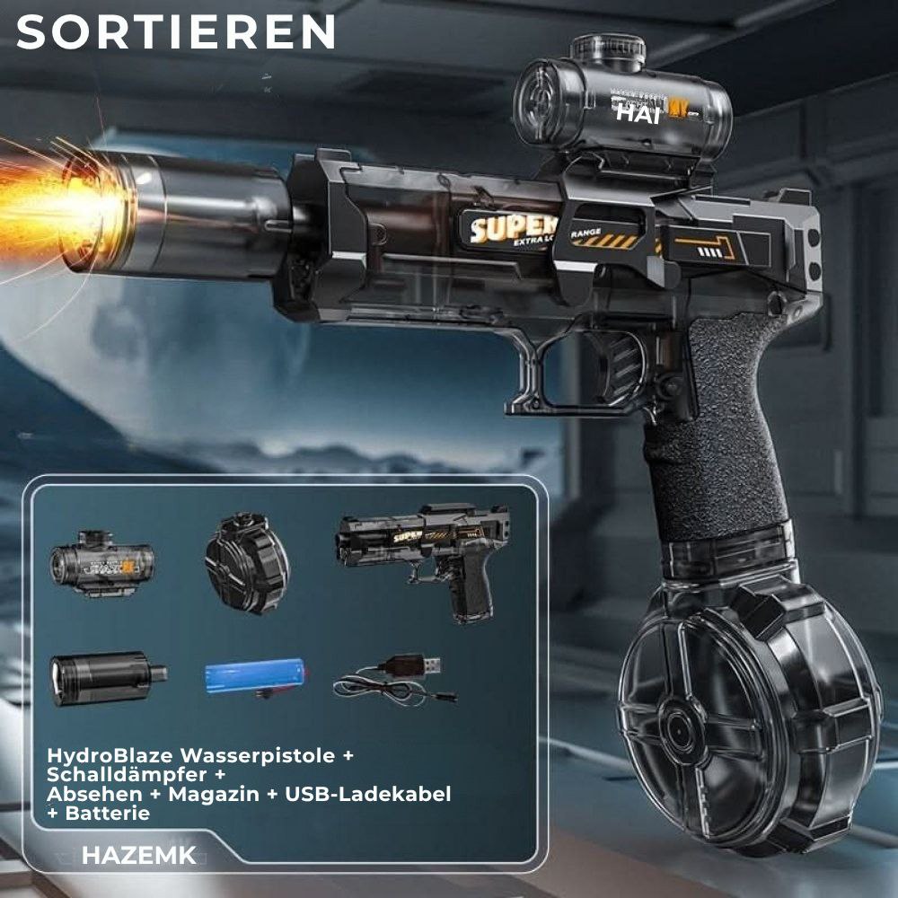 HydroBlaze™ - Elektrischer Wasserwerfer mit Flammeneffekt