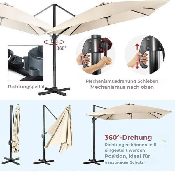 Garten Sonnenschirm Beige