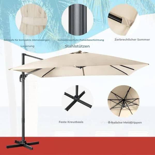 Garten Sonnenschirm Beige