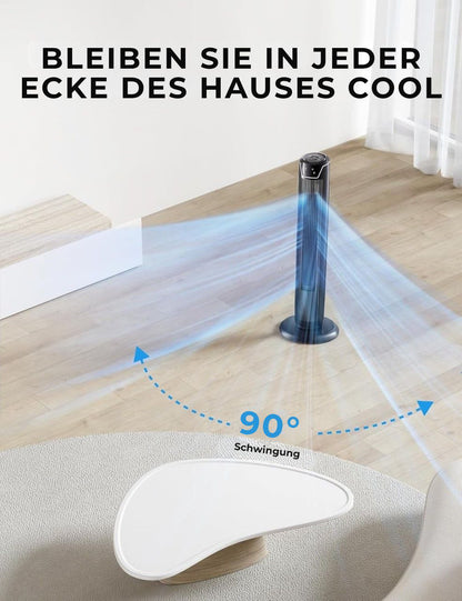 Midea - Schlanker Säulenventilator mit Fernbedienung