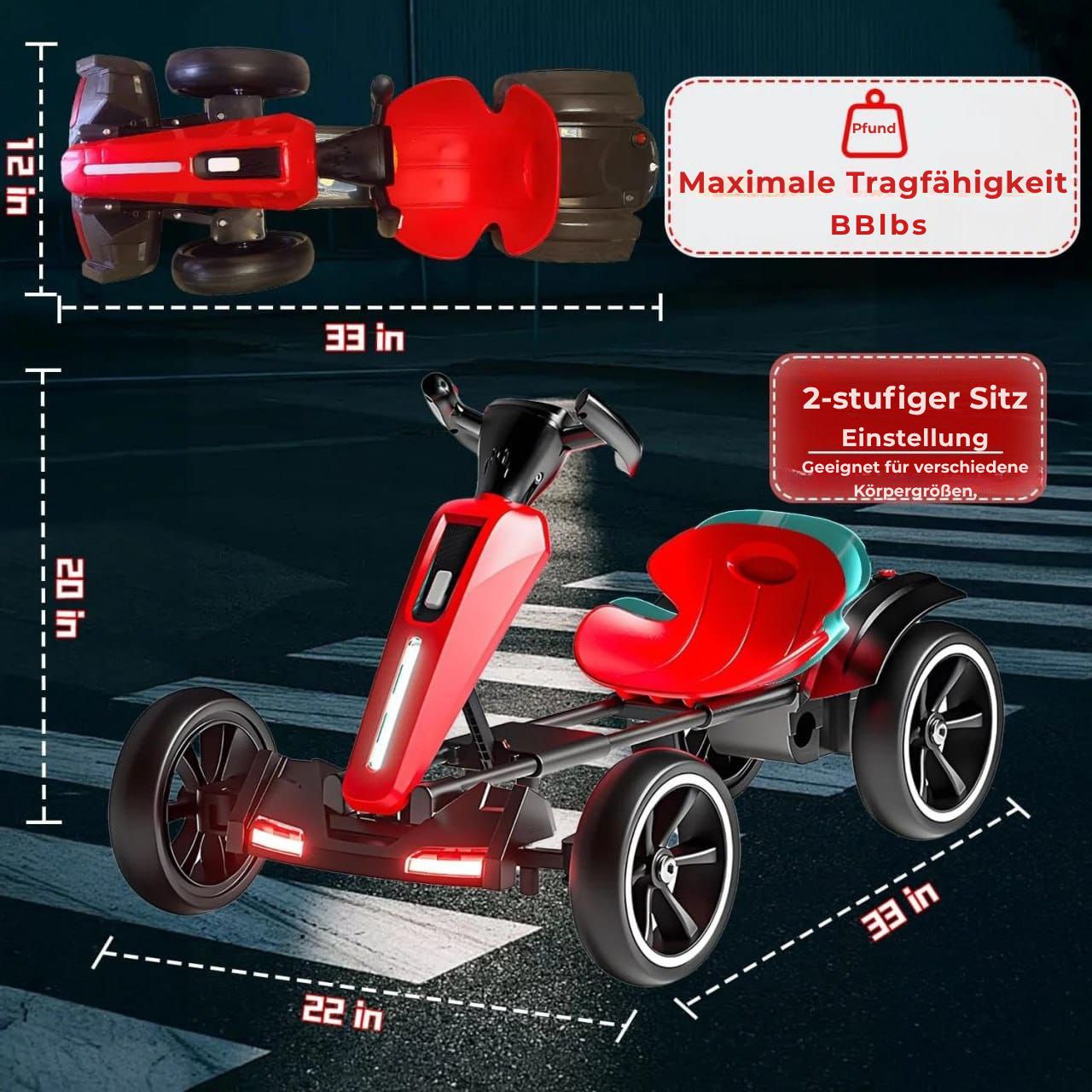 My Kart® - Faltbares 6V Elektro-Go-Kart für Kinder.
