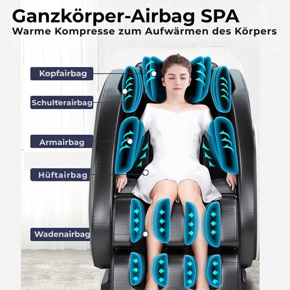 Massagestuhl A5 – Wärmetherapie, KI-Steuerung, Zero Gravity & Touchscreen
