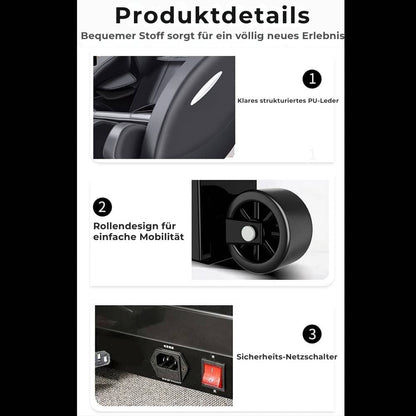 Massagestuhl A5 – Wärmetherapie, KI-Steuerung, Zero Gravity & Touchscreen