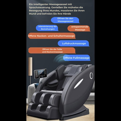 Massagestuhl A5 – Wärmetherapie, KI-Steuerung, Zero Gravity & Touchscreen