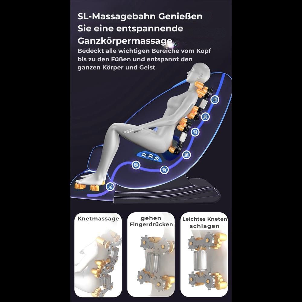 Massagestuhl A5 – Wärmetherapie, KI-Steuerung, Zero Gravity & Touchscreen