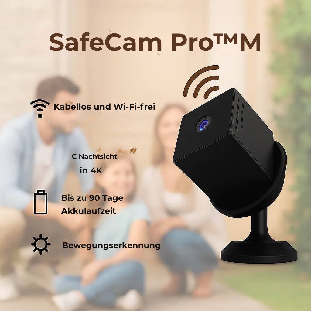SafeCam Pro™ | Immer sicher – auch ohne Internet oder Strom