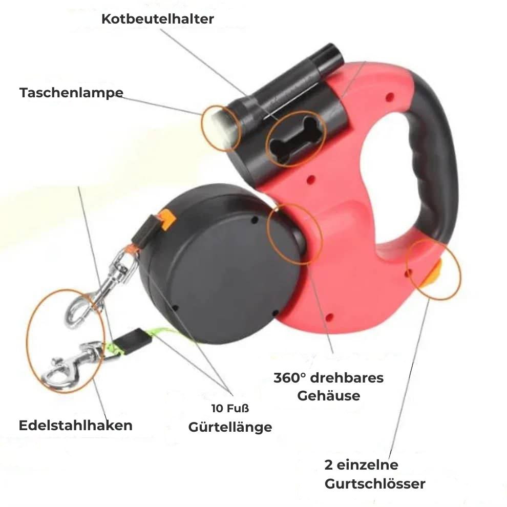DuoLeash™ – 2-in-1-Hundeleine mit Licht