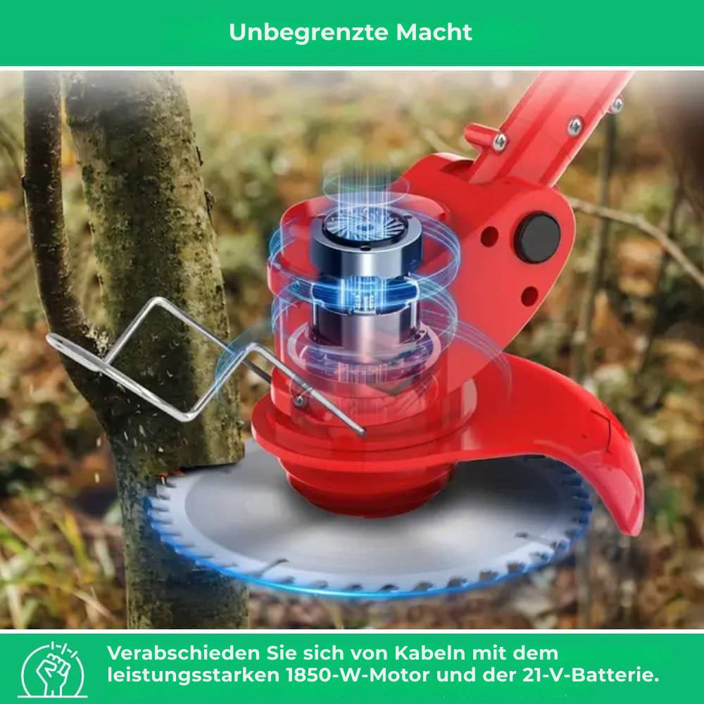 D80 PRO Akku-Freischneider mit hoher Leistung – zum Schneiden von Gras, Sträuchern und dicken Ästen