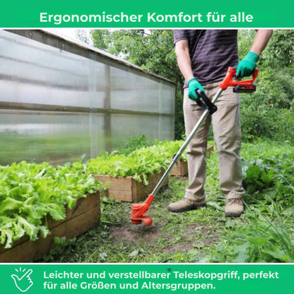 D80 PRO Akku-Freischneider mit hoher Leistung – zum Schneiden von Gras, Sträuchern und dicken Ästen