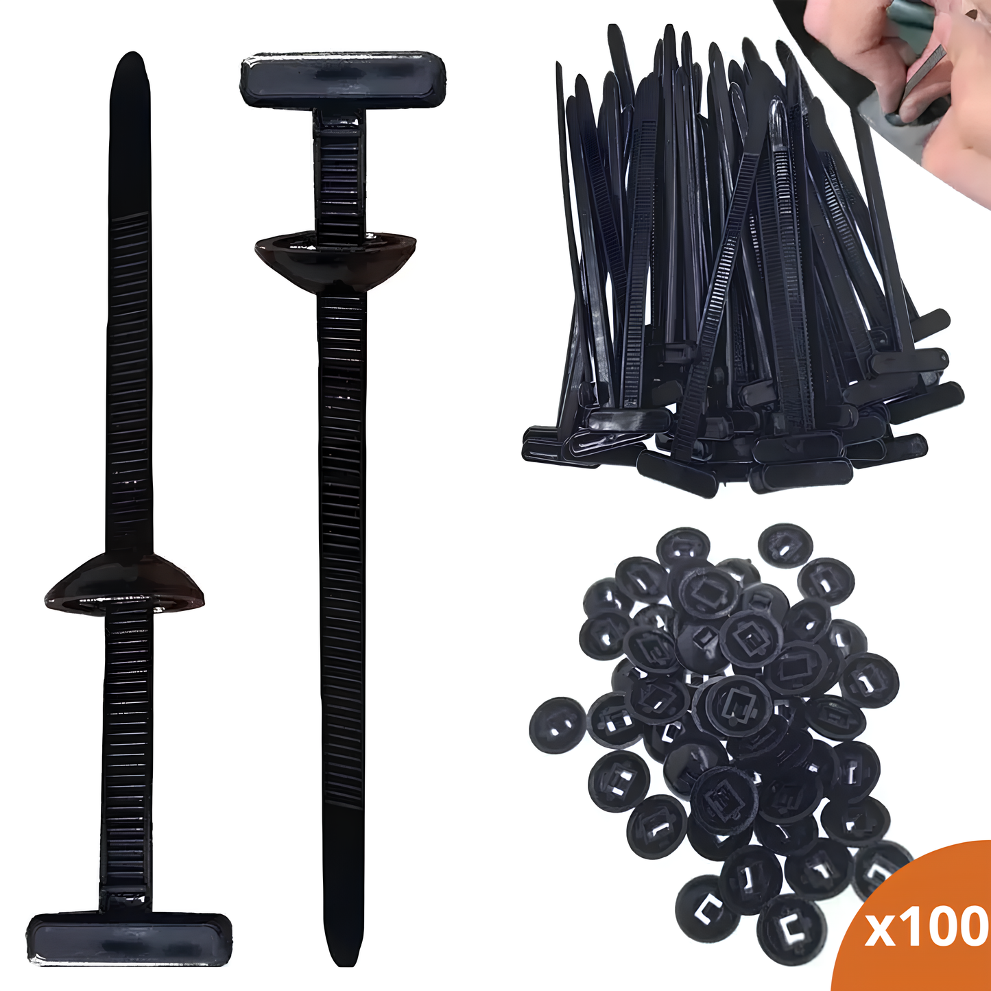 Krawattenklammern aus Nylonkabel – universelle Befestigung